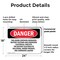Signmission This Room Contains Energized Battery Systems Danger Sign, Plastic, 24in W x 18in L, 2PK OS-2PACK-DS-P-1824-L-2301 - alternate 4